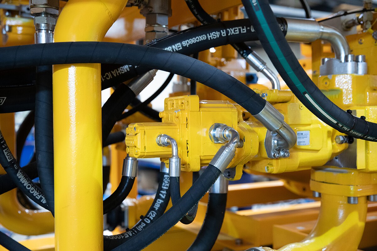 Yellow hydraulic power pack